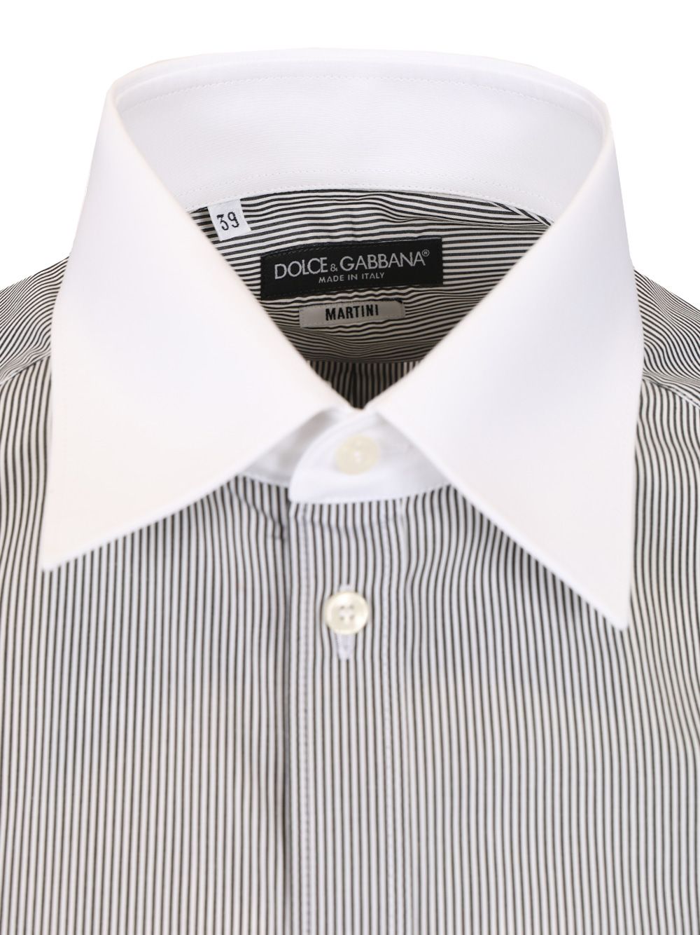 Dolce & Gabbana Striped Cotton Poplin Shirt Shirts - Multicolor | 55dc5d2c956eac645225aa8e9c7c11c37ddff1f9