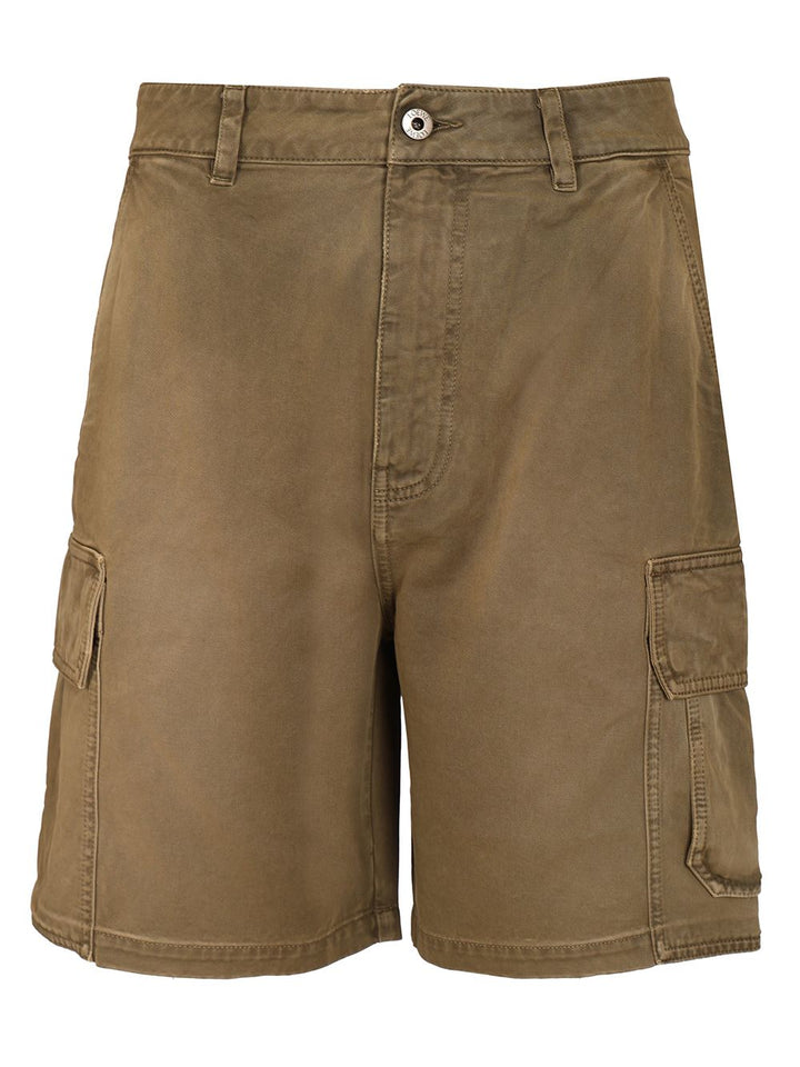Loewe Cotton Twill Shorts Trousers - Green | f2b699c2ca522d415b8d8aeb4ee7a6f4fac4cf0e
