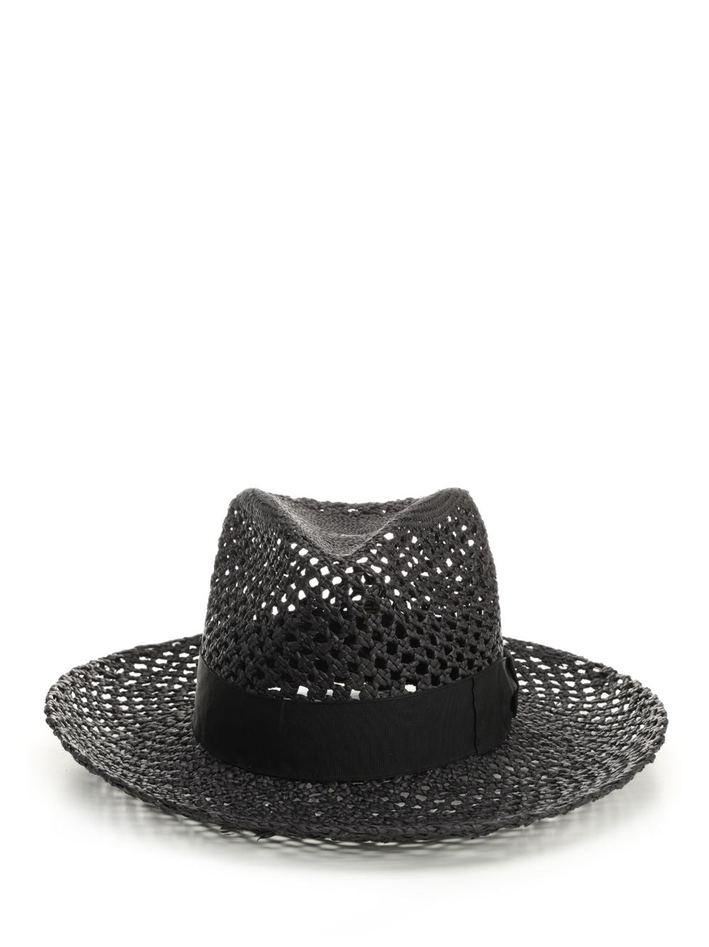 Borsalino Clint Panama Ventilated Hats - Black | c181094b1691f89b3eaff7d1fa9cbaec8f51a947