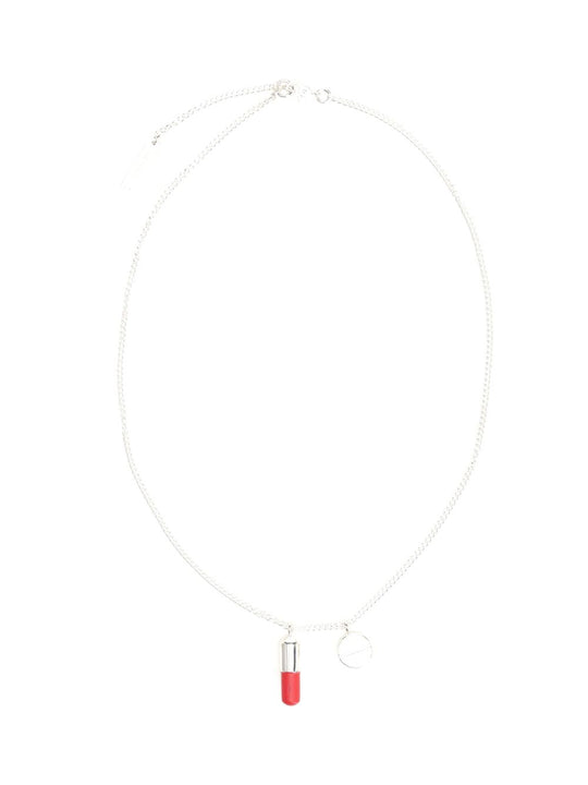 Pill Necklace Jewelry Silver