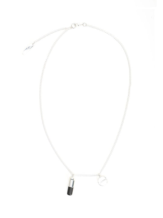 Pill Necklace Jewelry Silver