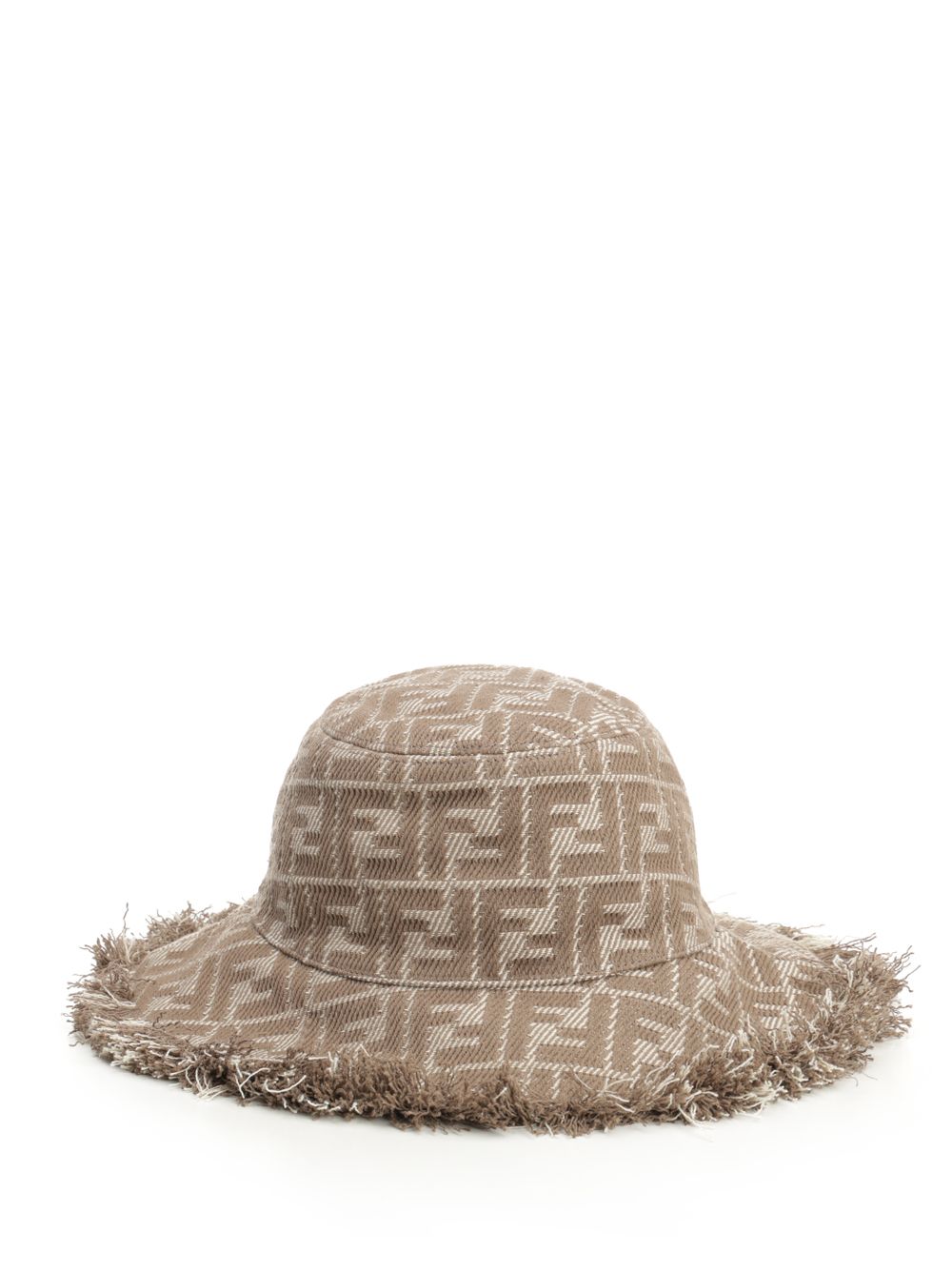 Fendi Jacquard Hat Hats - Beige | 73782c98df0a09b03fb981f5d4934bb55eb9dc3f