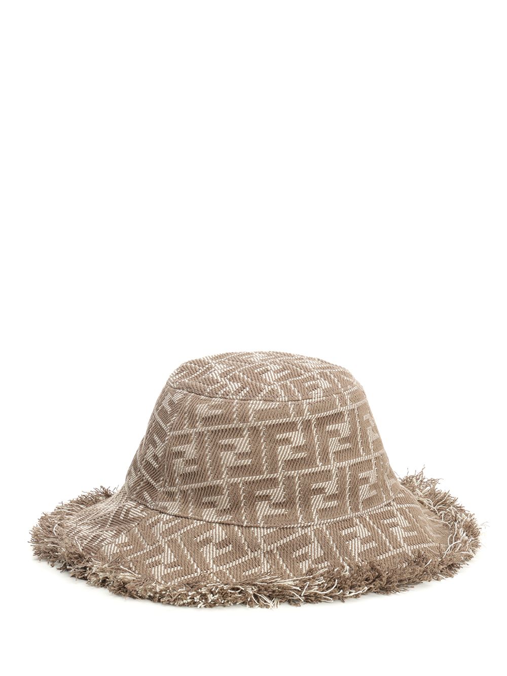 Fendi Jacquard Hat Hats - Beige | 2e71b25cd2d1d98acd8530f87095a2fd969451ea