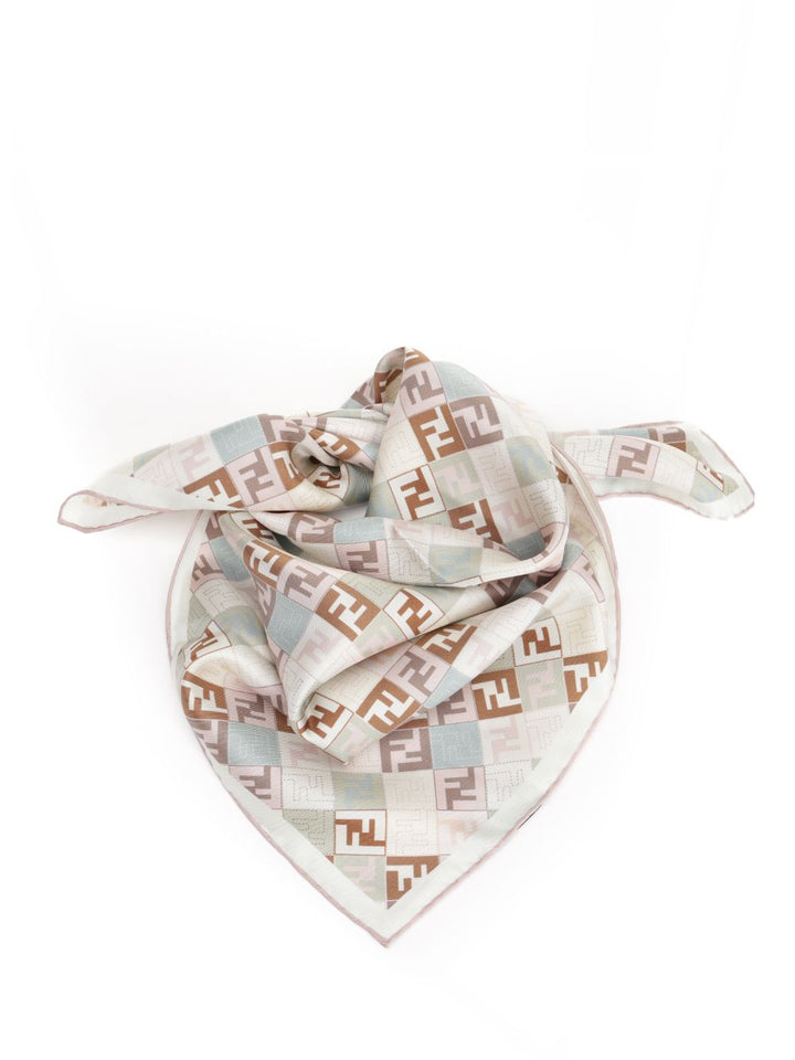 Fendi Foulard 55x55 Micro Ff Diago Scarves And Foulards - Beige | df2f422e2b6c5acfa0a501845c9d84b852cb161d