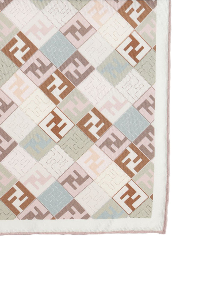 Fendi Foulard 55x55 Micro Ff Diago Scarves And Foulards - Beige | 2b7f810c38f5e702620cf263a775090cd63ac350