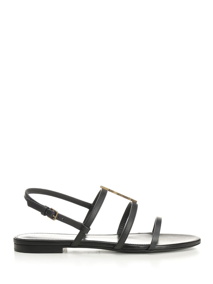 Saint Laurent New Cassandra Sandals - Black | dacbd82f7afb652edcf5154792a365dbb89d8294