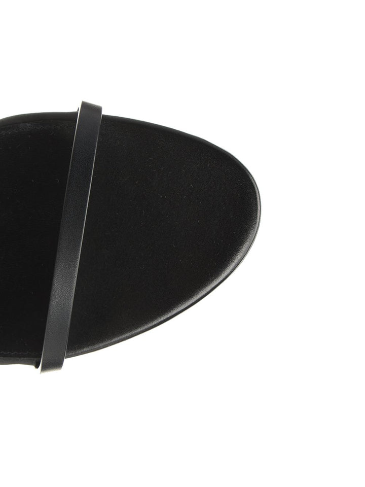 Saint Laurent New Cassandra Sandals - Black | 3b5f7fe623dac30905a31d1e8fbaa19501b8e38c