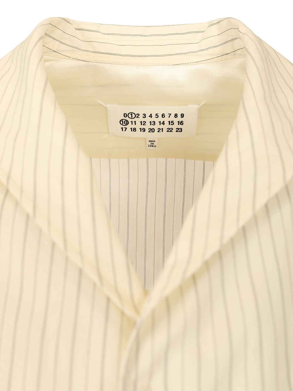 Maison Margiela Short-Sleeved Shirt Shirts - White | 76d876097454c801ab70d6aa49b8992f65fd54b3