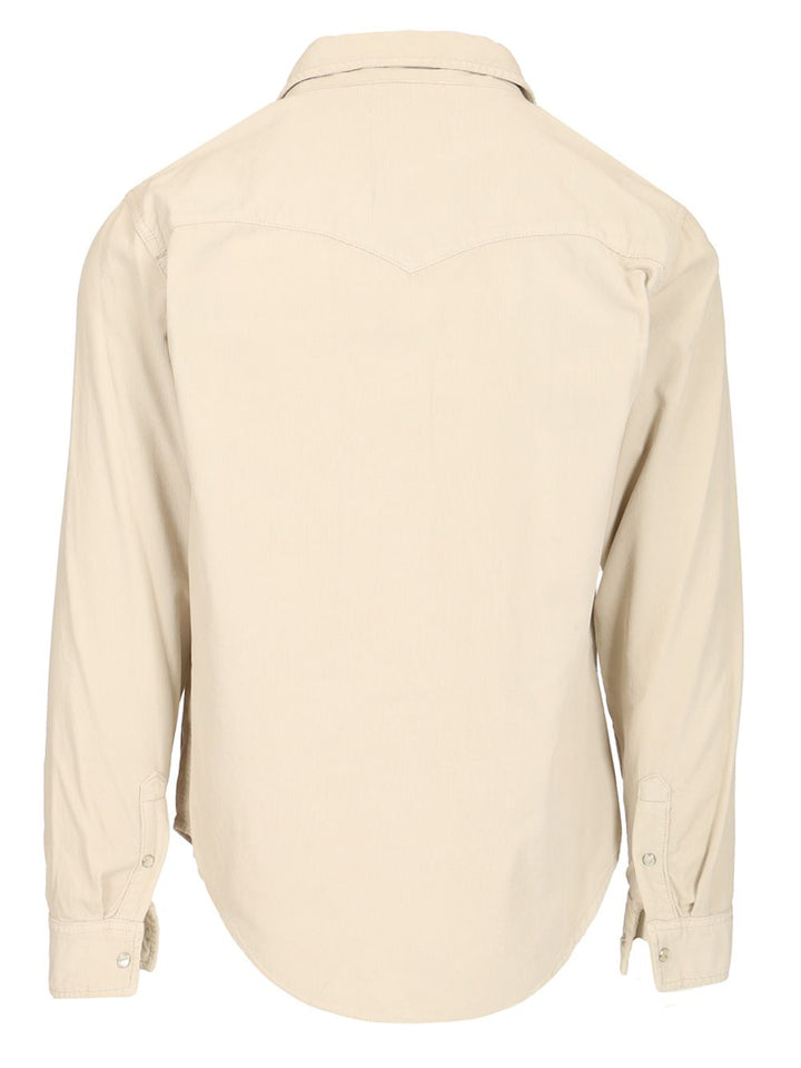 Marant Vasco Shirts - Beige | 7d8537c2cc5fdad547bd5e00d5c45f537aac7624