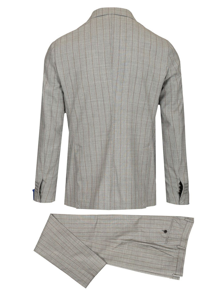 Guarinucci Double-Breasted Pinstriped Suit Dresses - Grey | 521867756754c1bd46ff5a34639df8cb132e2b83