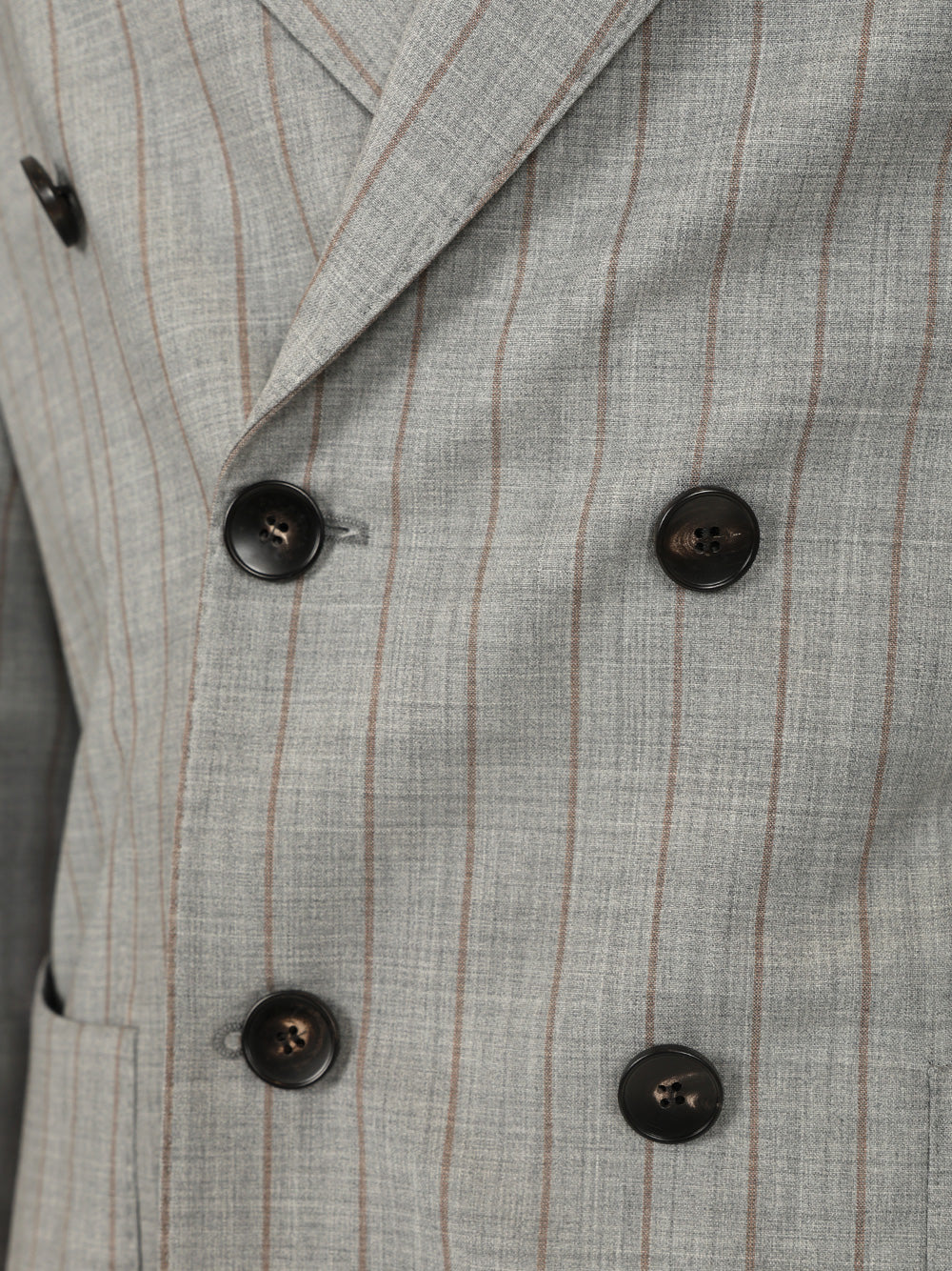 Guarinucci Double-Breasted Pinstriped Suit Dresses - Grey | e72b83a96678a1d14b9927a3477ff2cf8f02ef73