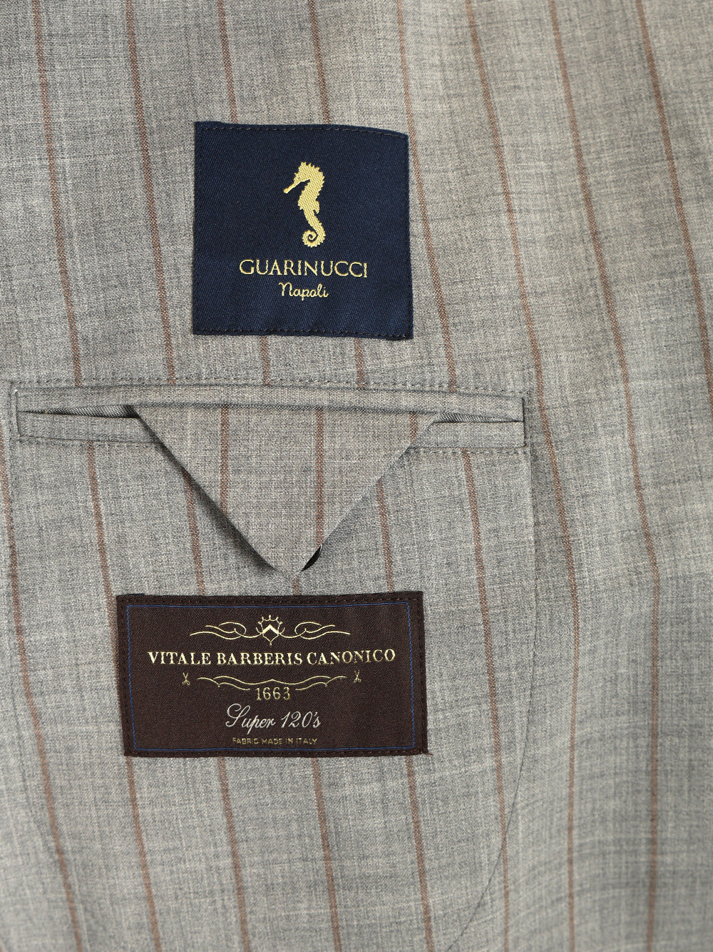 Guarinucci Double-Breasted Pinstriped Suit Dresses - Grey | fdd5c9fe5aa960acc20c70e7130e6c223344ac87