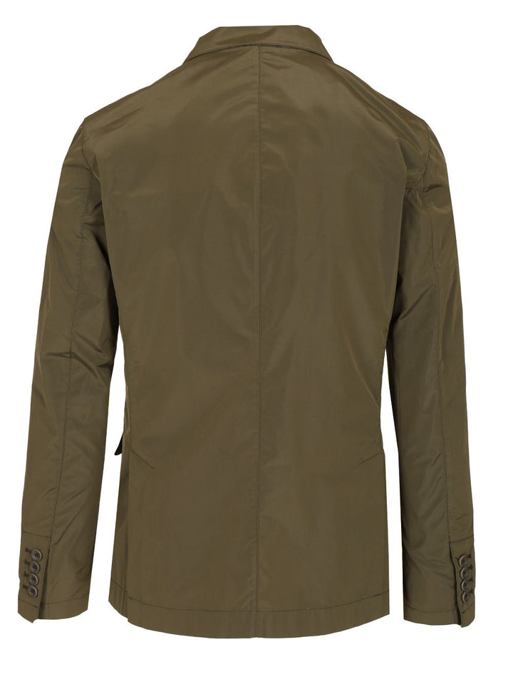 Herno Double Breasted Blazer Jackets - Green | 1155d0962c2188cd75719fbe57459cba7b5867fa