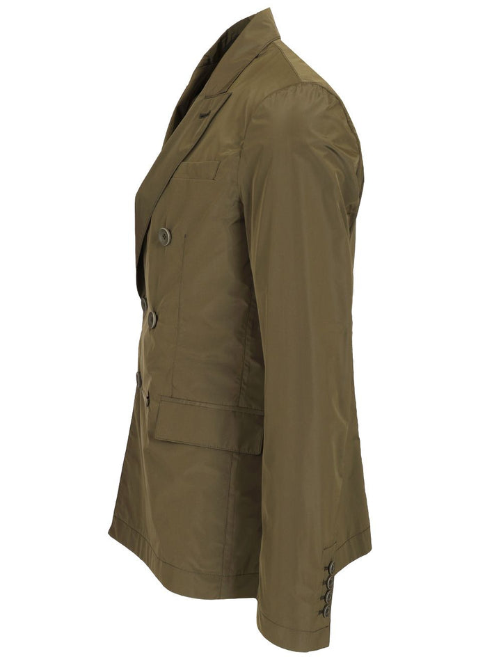 Herno Double Breasted Blazer Jackets - Green | 72995d50b58ad2a5d33a51045758bb4e7b6a171c