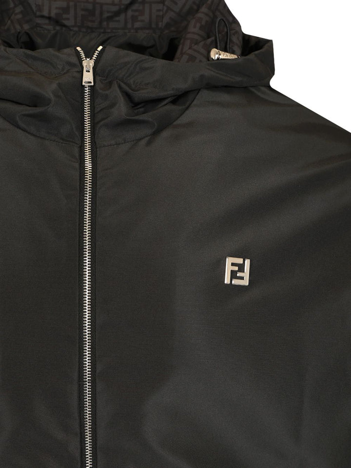 Fendi Blouson In Black Technical Fabric Jackets - Black | 9c0fd9a1790847f5095a02f0f3d7fd41b5c94215