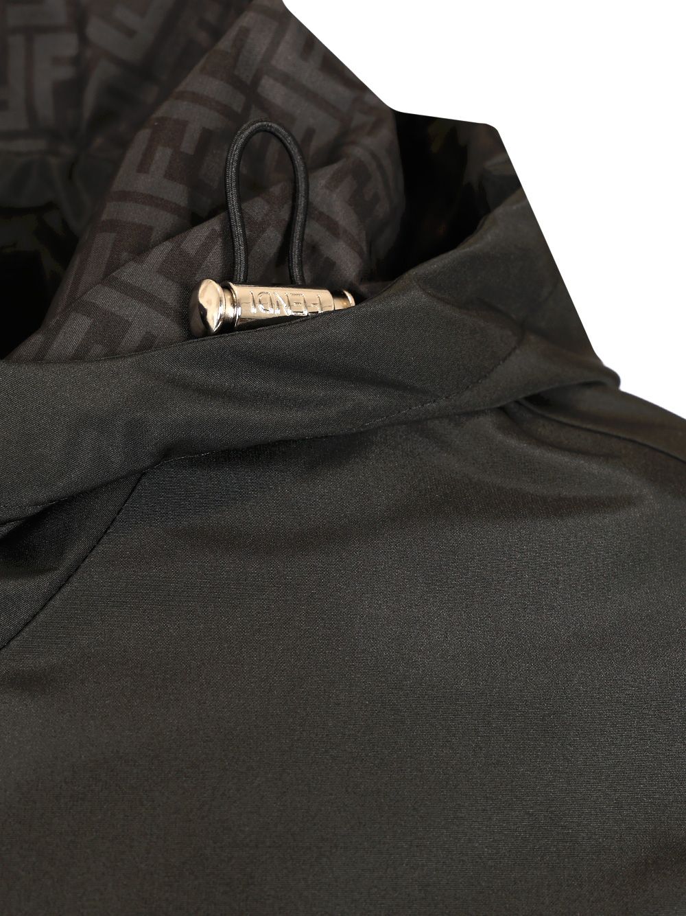 Fendi Blouson In Black Technical Fabric Jackets - Black | 71552853c73266ad0d798f10f652a7142331b04b