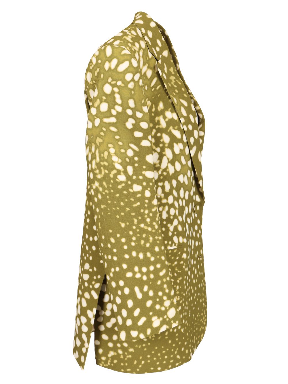 Dries Van Noten Printed Crepe Blazer Jackets - Green | 1e357fd6b9f72b20d09be66dca902f8b4614bc1e