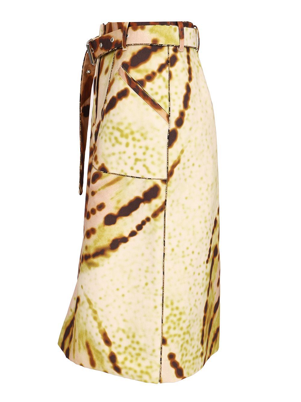 Dries Van Noten Knee-Length A-Line Skirt Skirts - Green | 687341d401c20d0b3fcf231c3f896092ddc29a4e