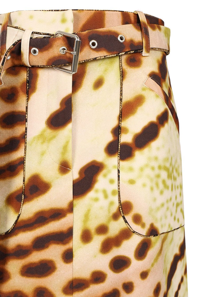 Dries Van Noten Knee-Length A-Line Skirt Skirts - Green | 807cf9e163f79c2989b5b16d027176d575dedac4