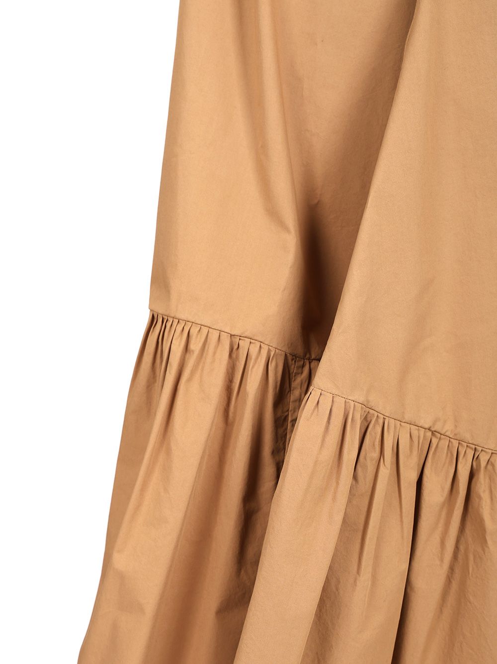Saint Laurent Flounced Bustier Maxi Dress Dresses - Brown | bce4c66efd573f685f16a1838b8814a7c7ed1f81