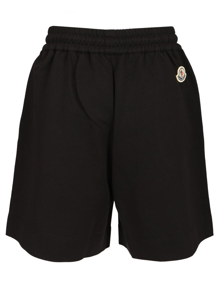 Moncler Cotton Jersey Shorts Trousers - Black | 2cbedfd13600841295935d67042b23294ed91399