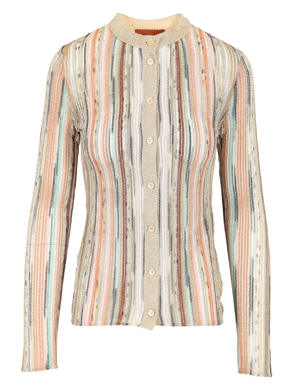 Missoni Slim Lamé Cardigan Knitwear - Multicolor | fc49fd9e436ef2a3acae19cecb087de64335fded