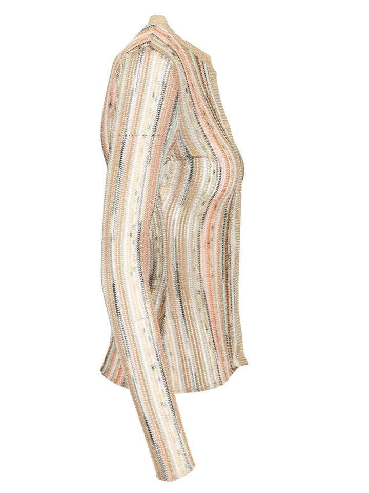 Missoni Slim Lamé Cardigan Knitwear - Multicolor | b5926d82f8e62d40f9d3c74115b31601702da5eb
