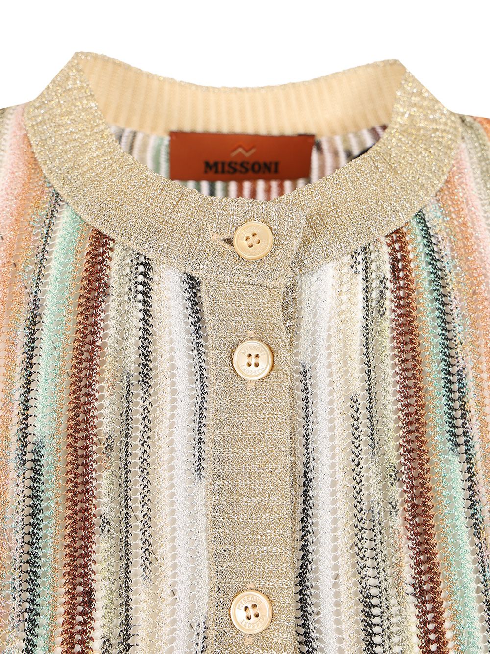 Missoni Slim Lamé Cardigan Knitwear - Multicolor | 4c862b12a888d66c35dd61f7fbee82b82df415c1