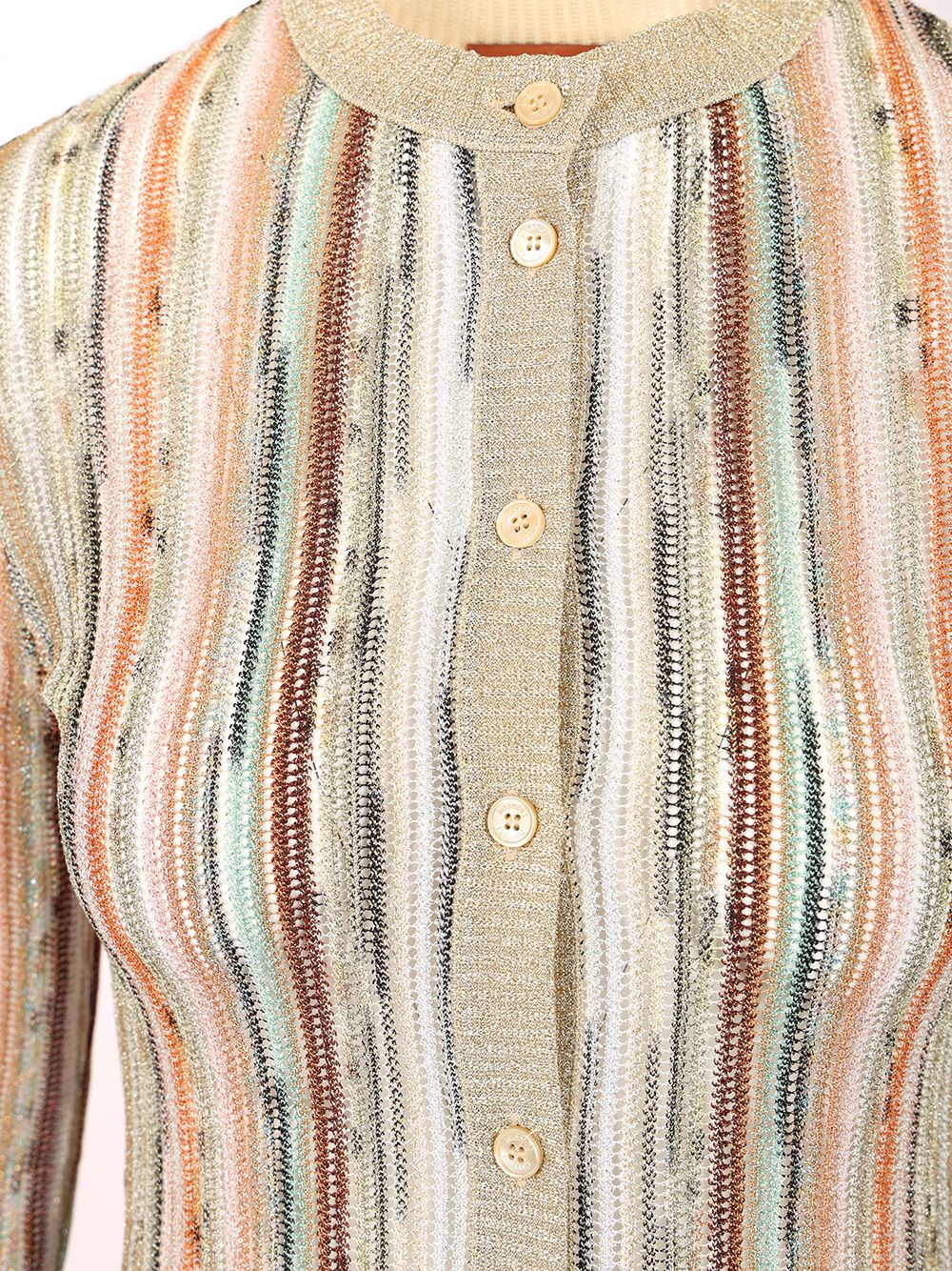Missoni Slim Lamé Cardigan Knitwear - Multicolor | 1690c7661197924c2c52bb529986981d626c735f