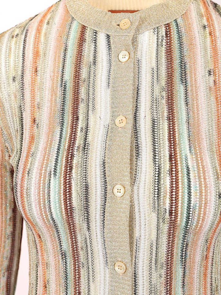 Missoni Slim Lamé Cardigan Knitwear - Multicolor | 1690c7661197924c2c52bb529986981d626c735f