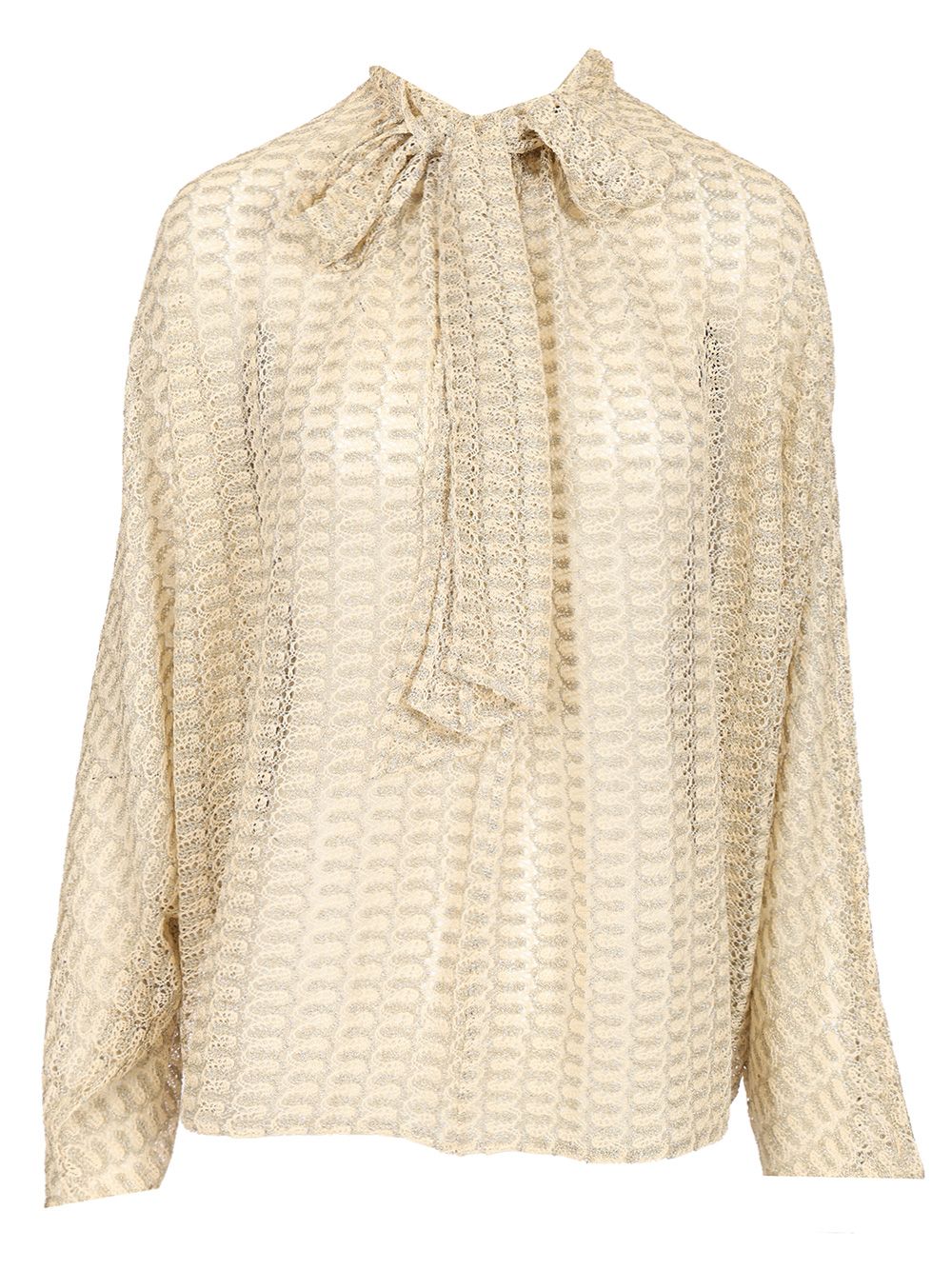 Missoni Lamé Lace Blouse Tops - Gold | 475c9f127984a58f18ae530408a98c1b6bc29927