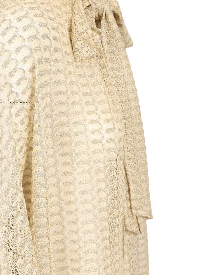 Missoni Lamé Lace Blouse Tops - Gold | d85b91a47f1c50c29dd2745954ab076523c6447e