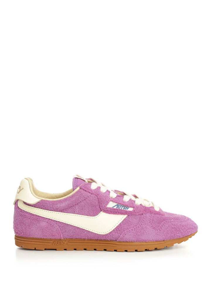 Autry  Windspin Sneaker In Perforated Leather Sneakers - Violet | ddf374df70e05f17ade7a939135411904b574443