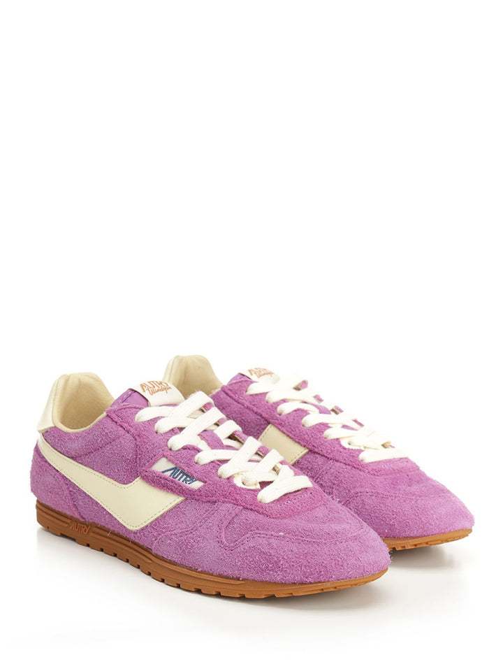 Autry  Windspin Sneaker In Perforated Leather Sneakers - Violet | c4a8af2c41881e8656f553b7b04cabbf98203282