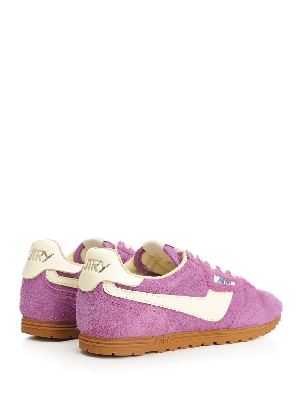 Autry  Windspin Sneaker In Perforated Leather Sneakers - Violet | 85ac36d563570bcce92530cca1ece0c5e476eab9