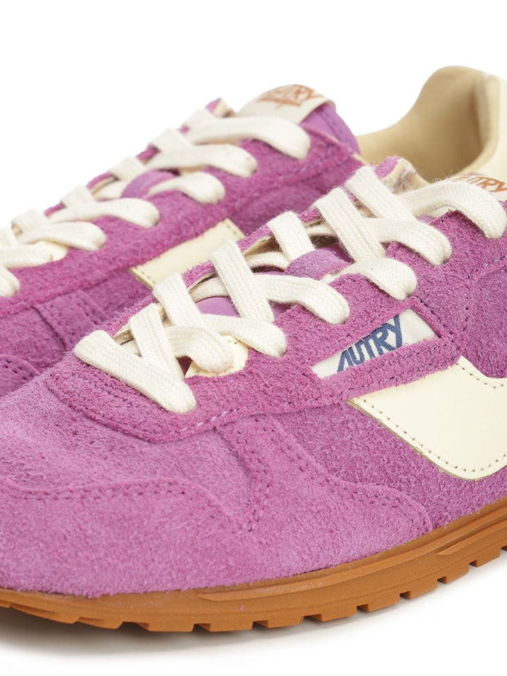 Autry  Windspin Sneaker In Perforated Leather Sneakers - Violet | 7c4067eb1e8751f7e976899247d1d07f7301c27f