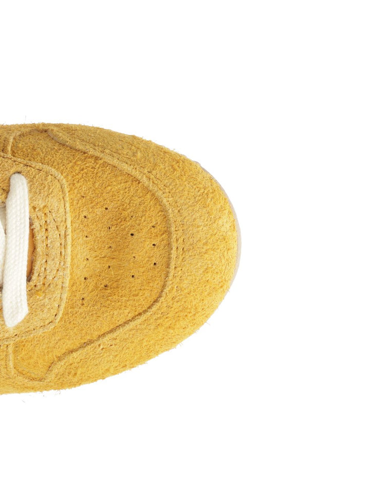 Autry  Windspin Sneaker In Perforated Leather Sneakers - Yellow | 461e107da48de865b73e716bbdd4f0b7b3517072