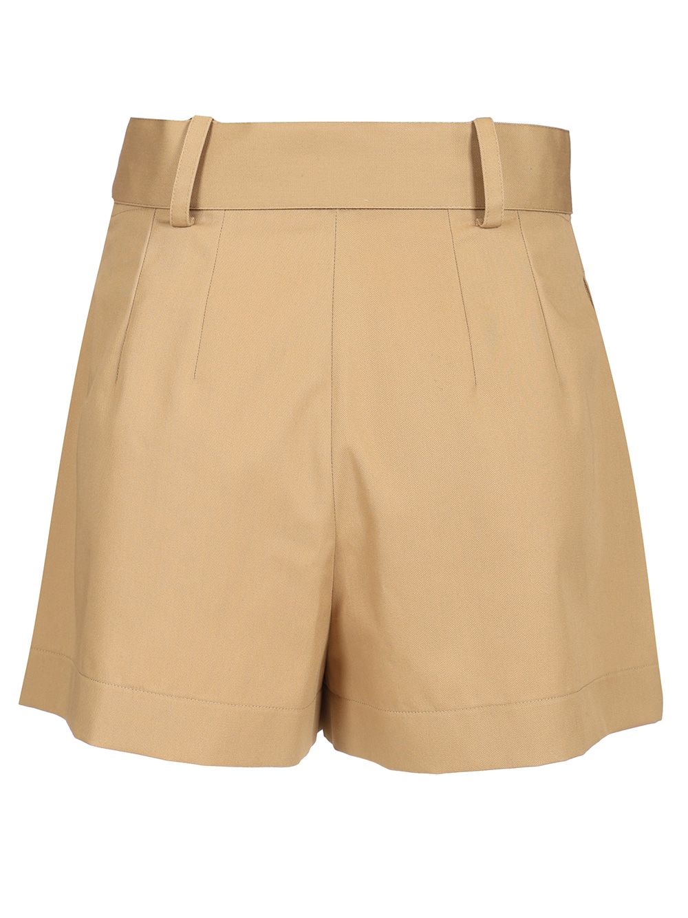 Moncler Cotton Blend Shorts Trousers - Beige | a232c99438e8032b5b1a9cd220e37c2749792154