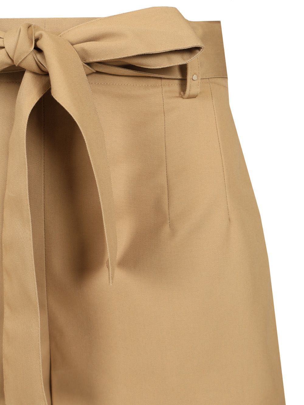 Moncler Cotton Blend Shorts Trousers - Beige | e74c1f0b9526af430b5314a14945807847f030b1