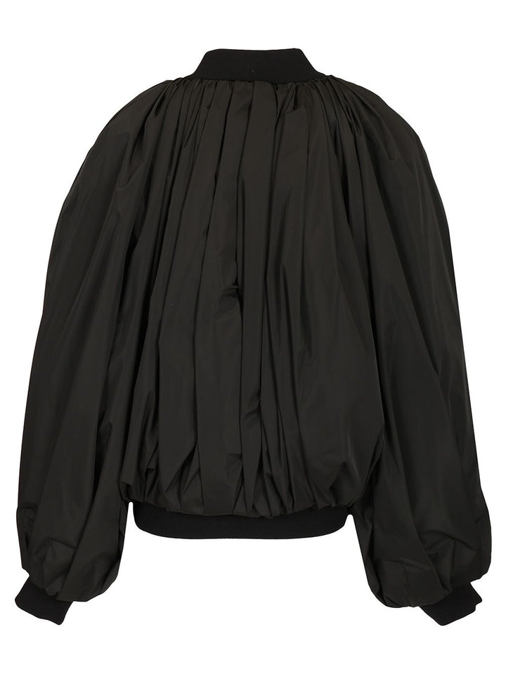 Balenciaga Draped Bomber Jacket Jackets - Black | eef59ad5673b996fd52e1df77da9a2f97e02f34b