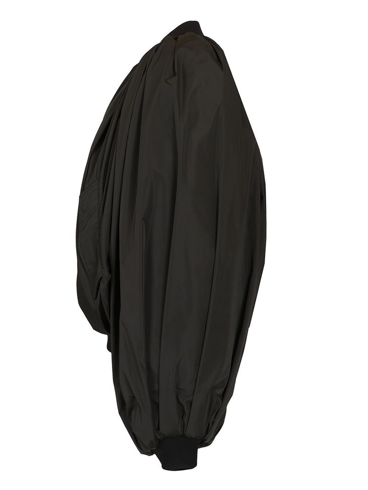 Balenciaga Draped Bomber Jacket Jackets - Black | 0c945826c4fcdcf86126e551a06e9a7cd0186eff