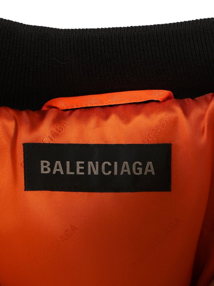 Balenciaga Draped Bomber Jacket Jackets - Black | 478d805ecc6ce45b7d68c584f02230ef4dc2138f