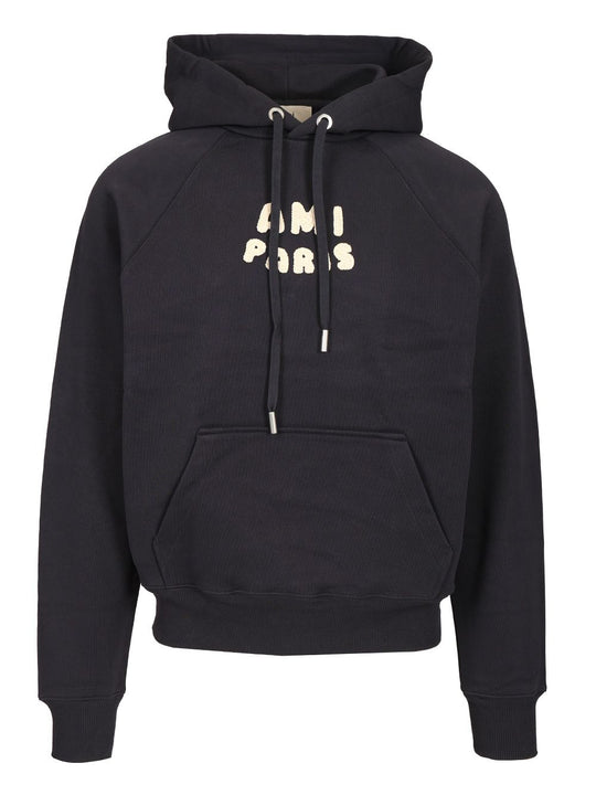 Ami Paris Sweatshirts Blue
