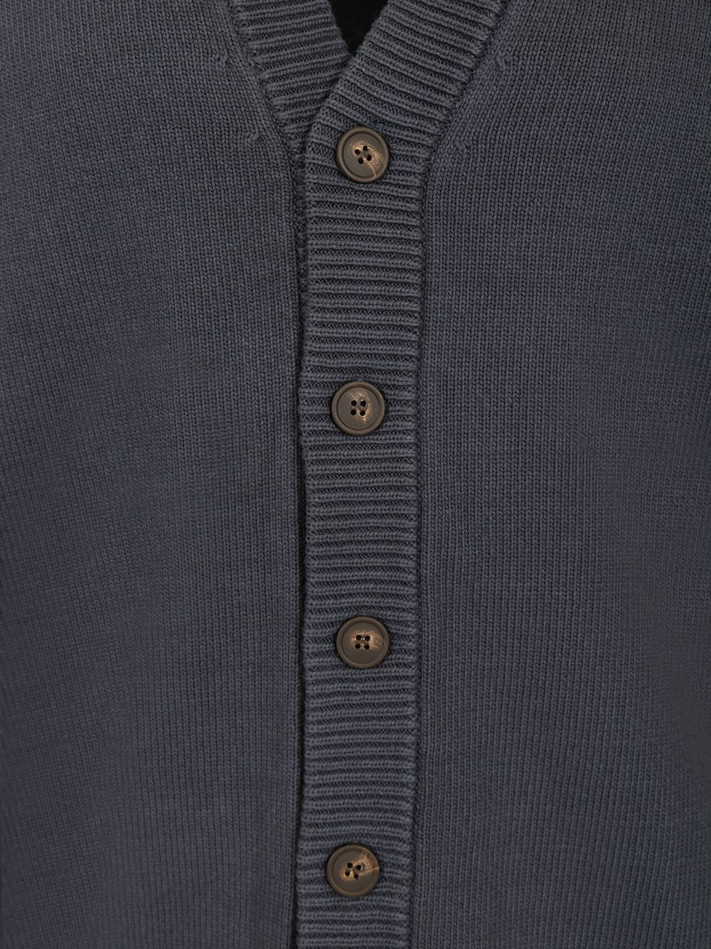 Maison KitsunÉ Cotton Cardigan With Logo Knitwear - Blue | bf9839f1aa16326f416606b1f48336ae45014d43