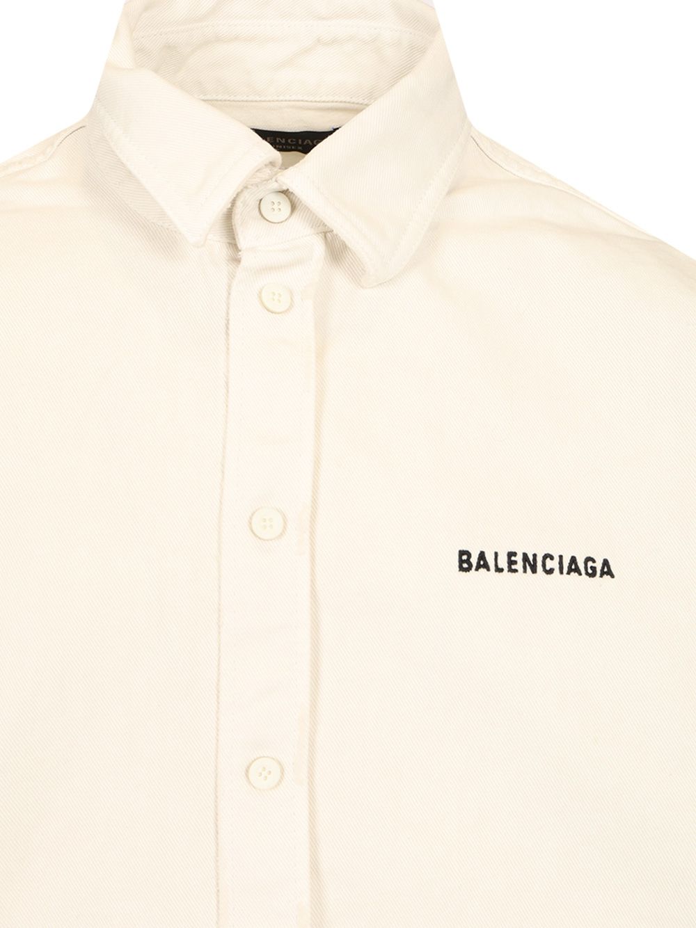 Balenciaga Large Fit Shirt Shirts - White | 64172f9ec1a477439708790cf2313903bba39415