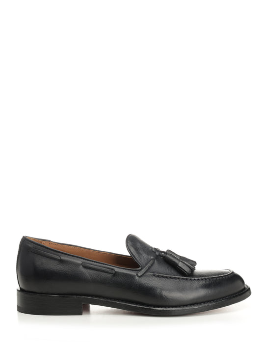 Blue Leather Mocassin Scarpe Basse Blue