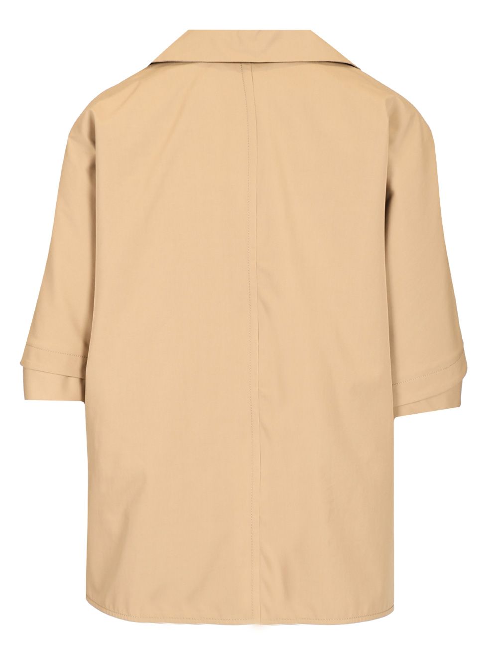 Max Mara Short Sleeved Cape Coats - Beige | a967aa6b510a99dba429fff2fca3cfa6c95a91cc