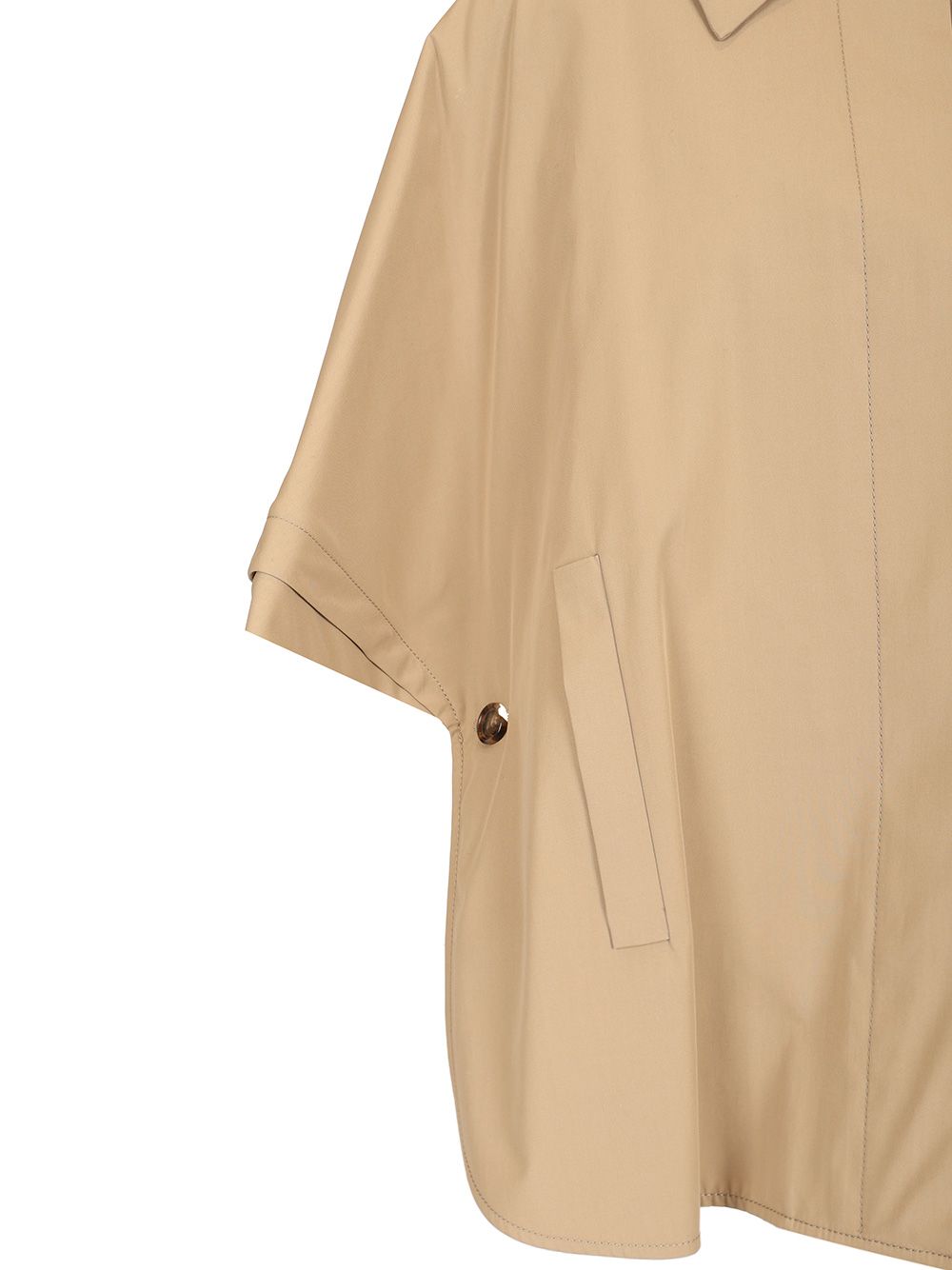 Max Mara Short Sleeved Cape Coats - Beige | 17dcac470389e02d9b6731f244f81ba318cd1a73
