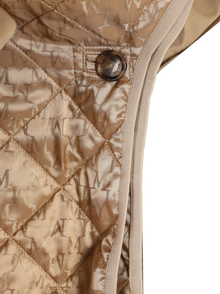 Max Mara Short Sleeved Cape Coats - Beige | 643a87962c8009e044f6ae4c0c1ce712a9acbae9