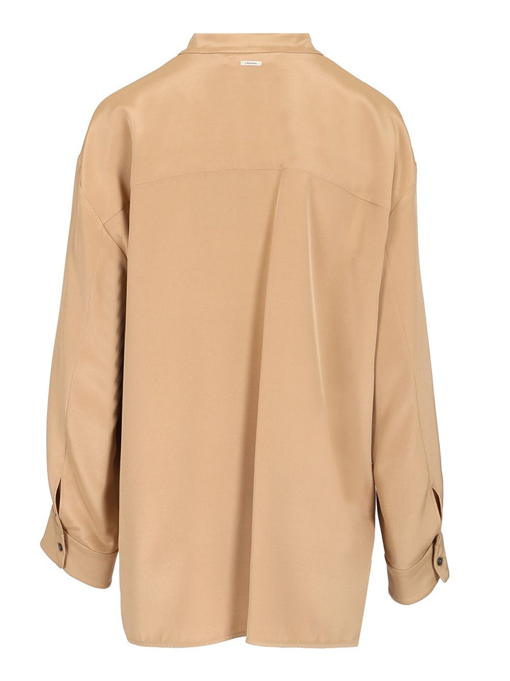 'S Max Mara Silk Saharan Shirt Shirts - Beige | 3ead29a2f271731ecd9a7f7e991decdf005e407f